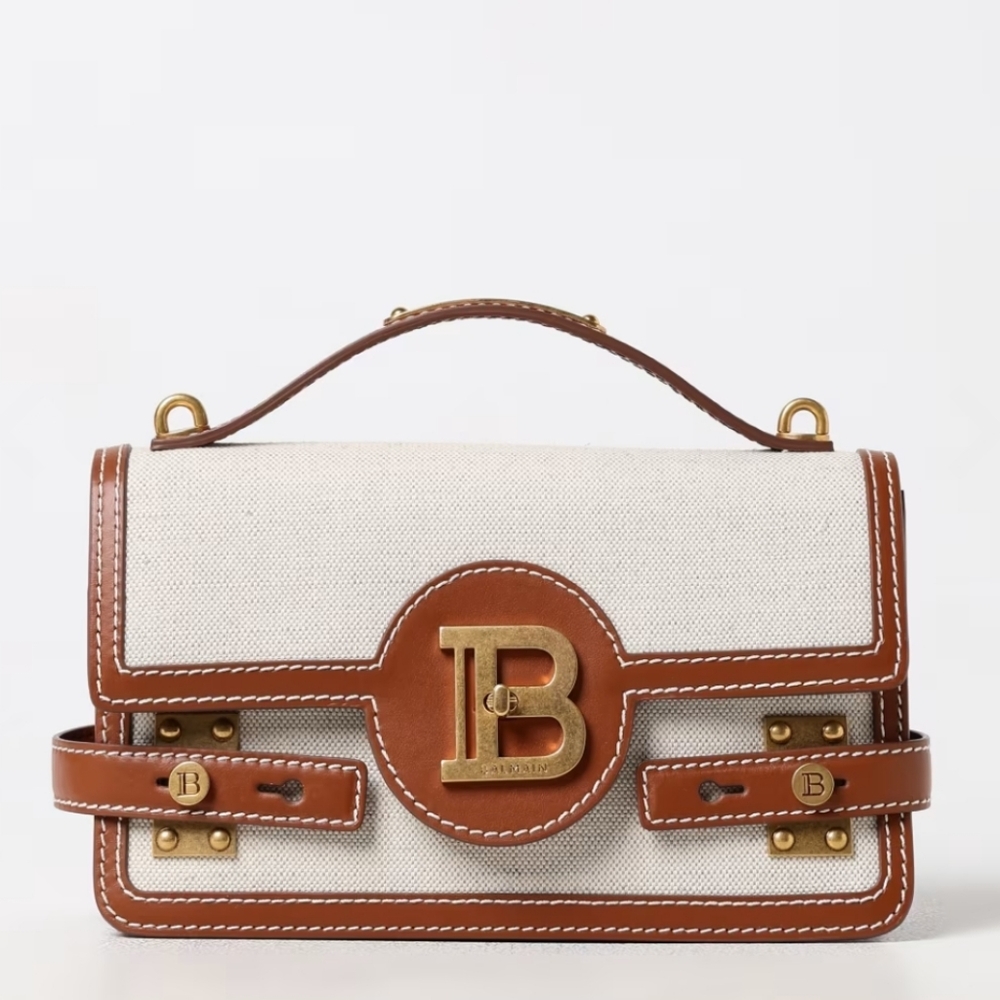 New BALMAIN B Buzz 24 TOP HANDLE crossbody bag